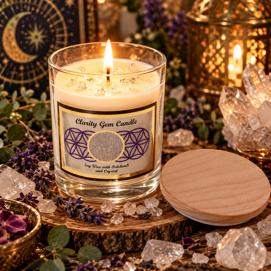Clarity Clear Quartz Soy Glass Jar Candle 255g