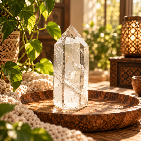 Clear Quartz Generator | Natural Rainbows | 315g