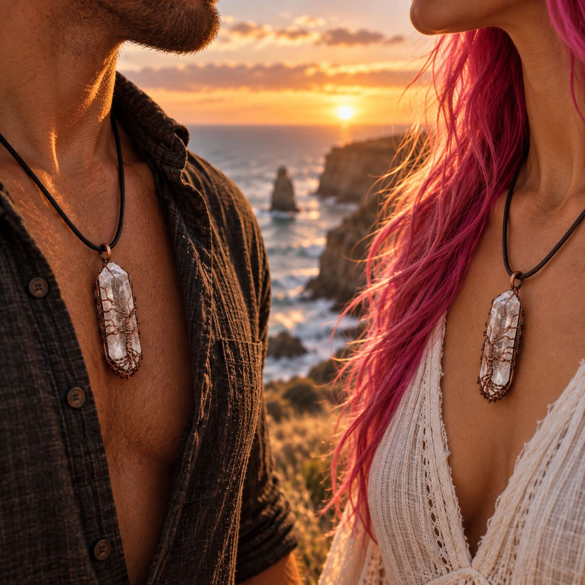 Clear Quartz – Tree of Life Ascension Pendant