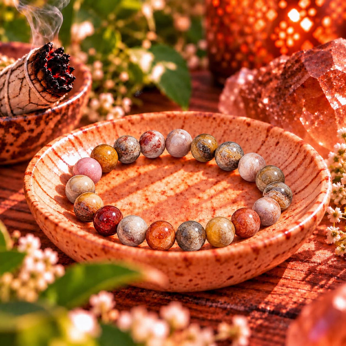 Crazy Lace Agate – Joyful Energy Bracelet