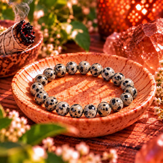 Dalmatian Jasper – Joy & Playfulness Bracelet