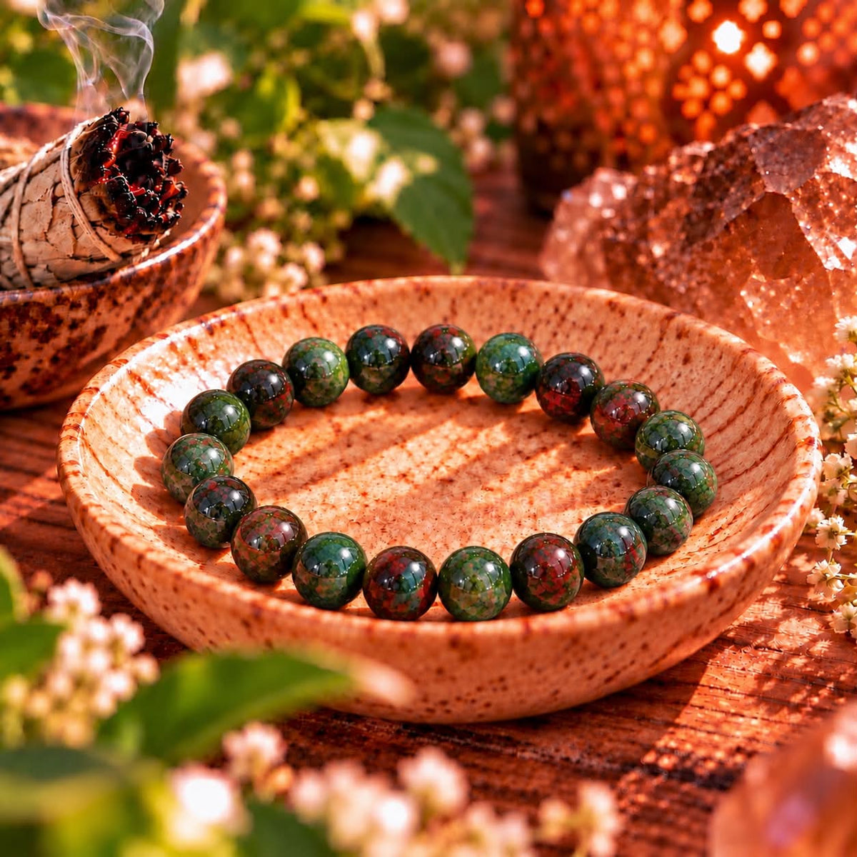 Dragon Blood Jasper – Courage & Vitality Bracelet