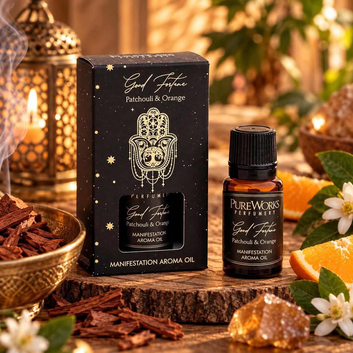 Esoteric Collection Aroma Oil GOOD FORTUNE Patchouli & Orange 10ml Manifestation Oil