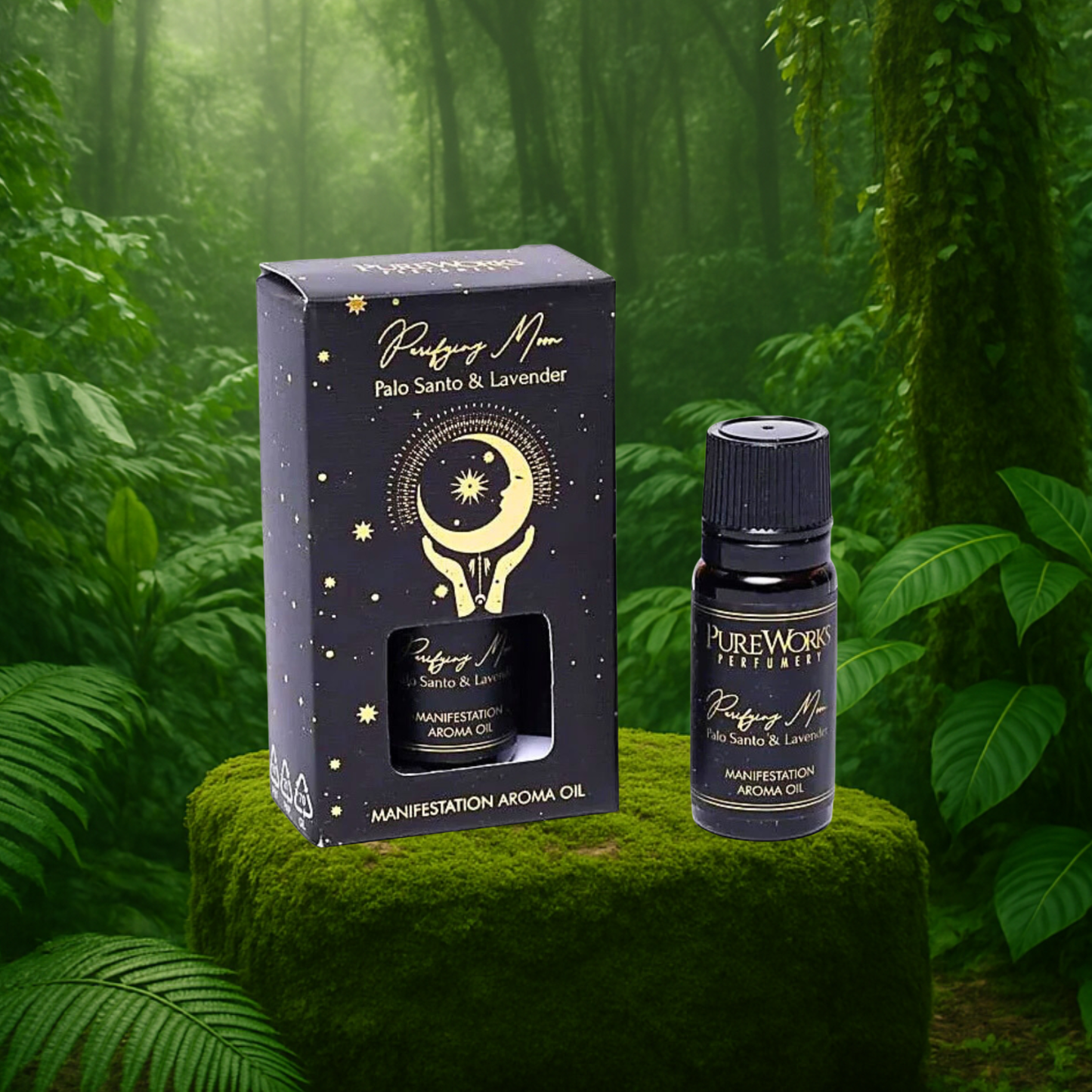 Esoteric Collection Aroma Oil PURIFYING MOON Palo Santo & Lavender 10ml Manifestation Oil