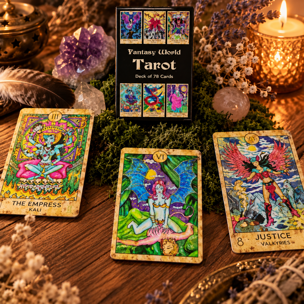 Fantasy World Tarot - Deck of 78 Cards