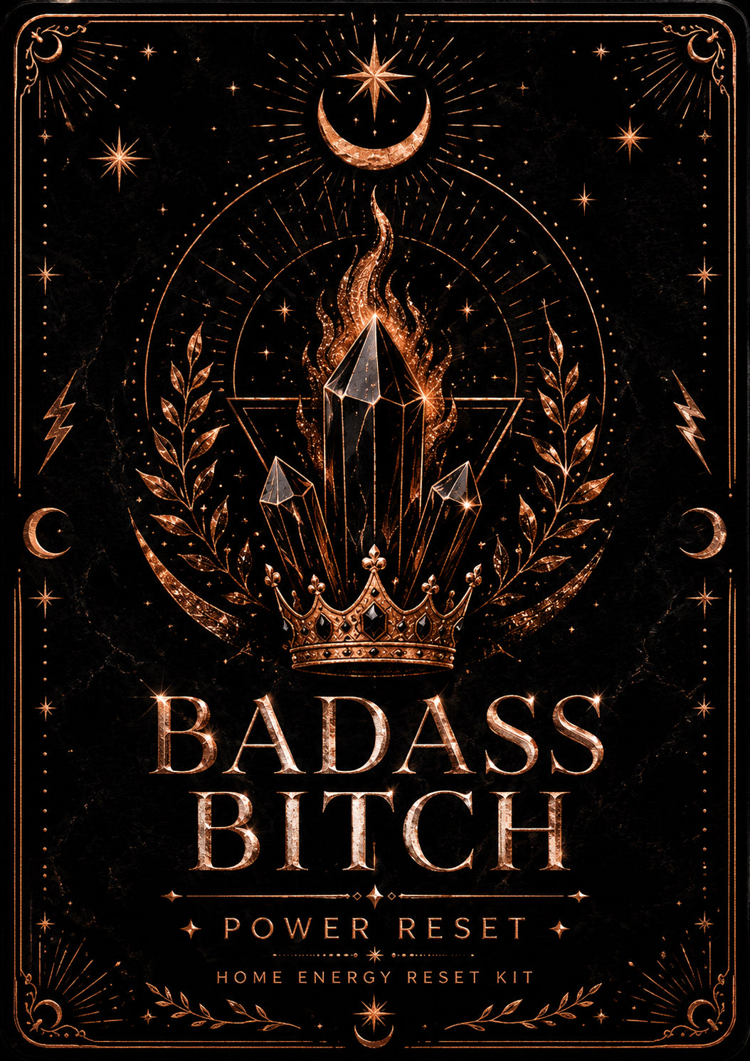 Home Energy Reset Kit - Badass Bitch Edition Card-Embrace Bohemia 