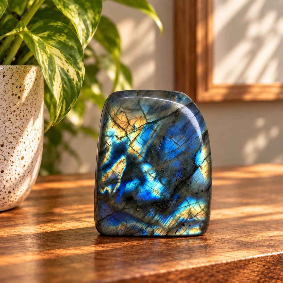 Labradorite Freeform 233g - Blue & Gold Flash