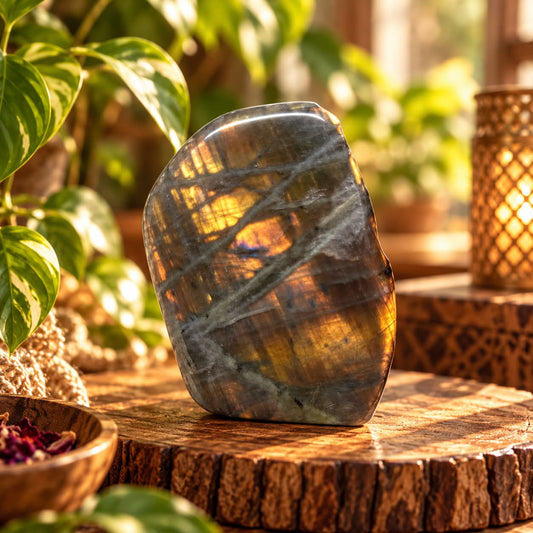Labradorite Freeform 497g - Golden Flash