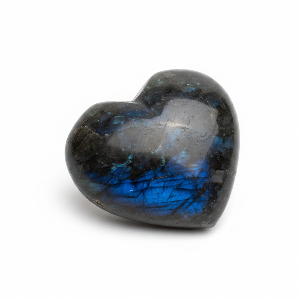 Labradorite Heart | Electric Blue Flash | 184g- Embrace Bohemia 1