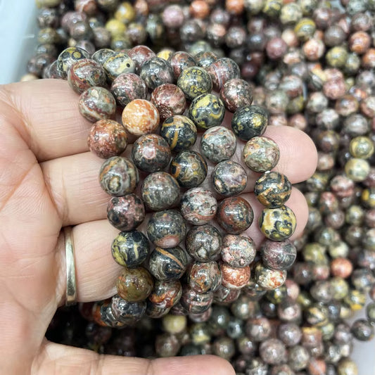 🐆 Leopard Skin Jasper – Wild Strength Bracelet