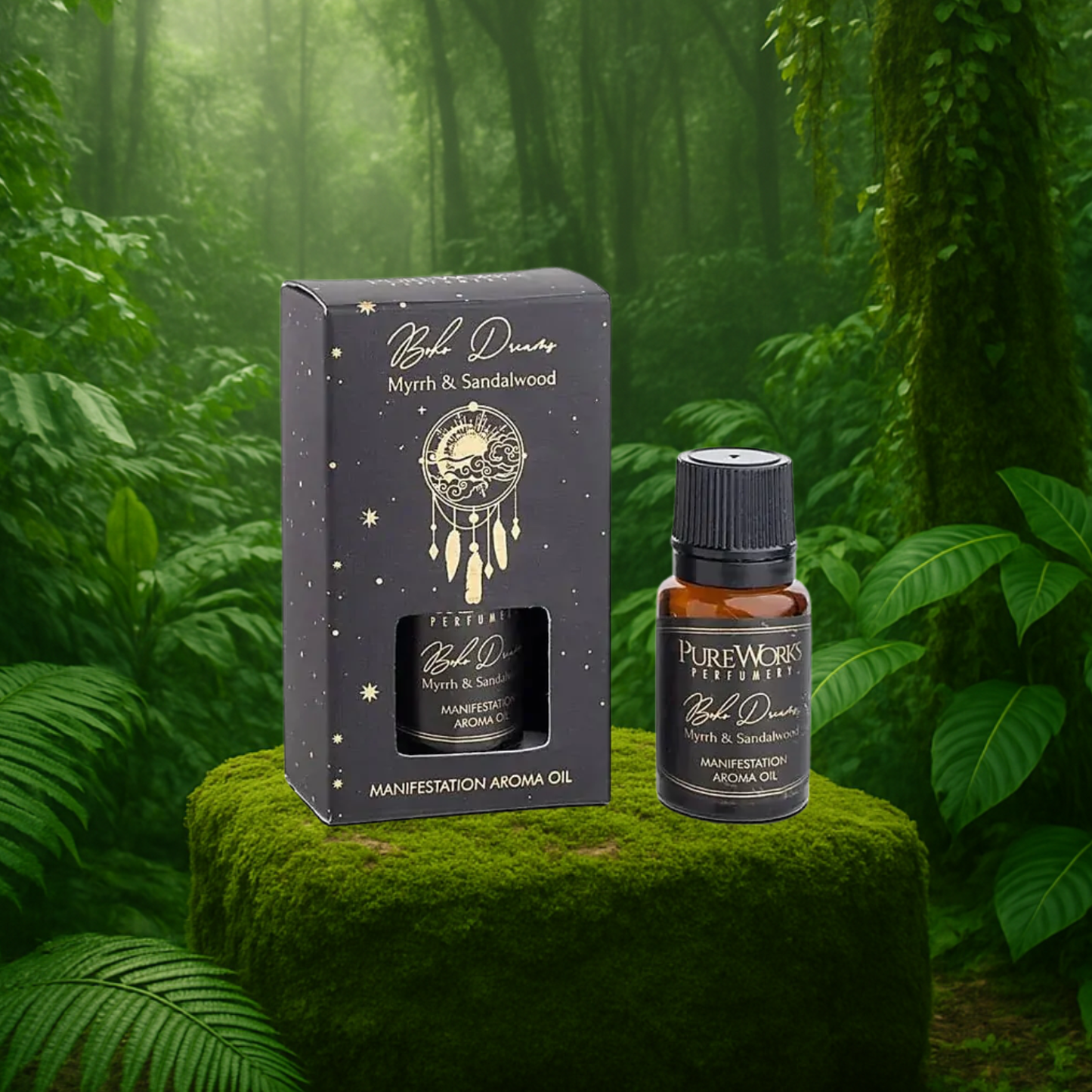 Aryya Bamboo Diffuser + 6 Esoteric Essential Oil Blends Bundle