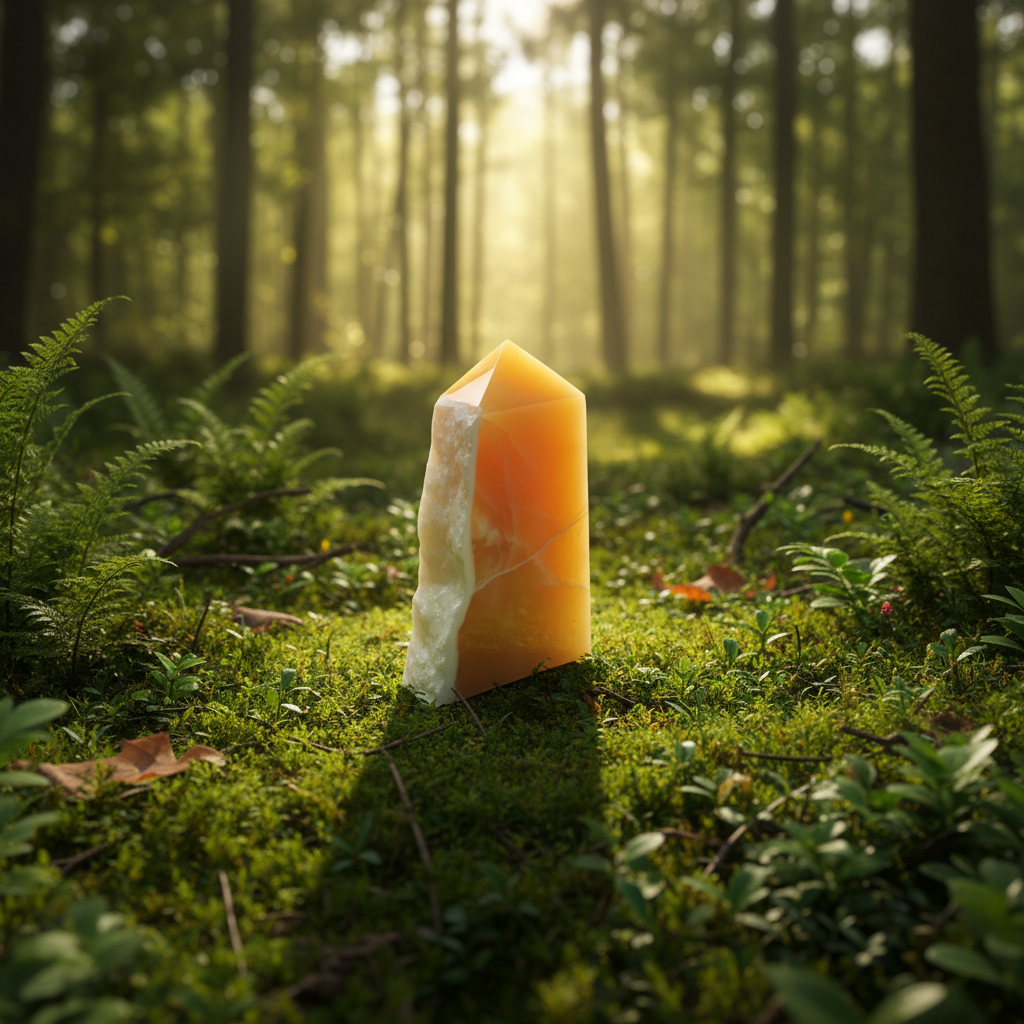 Orange Calcite Tower 351g-Embrace Bohemia 
