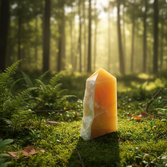 Orange Calcite Tower 351g-Embrace Bohemia 