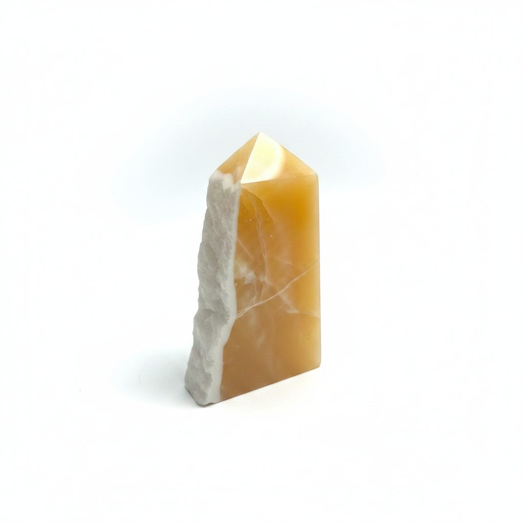 Orange Calcite Tower 351g-Embrace Bohemia 1
