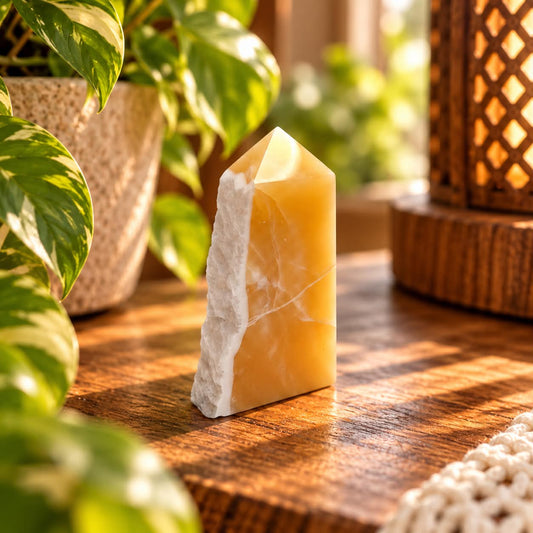 Orange Calcite Tower 351g