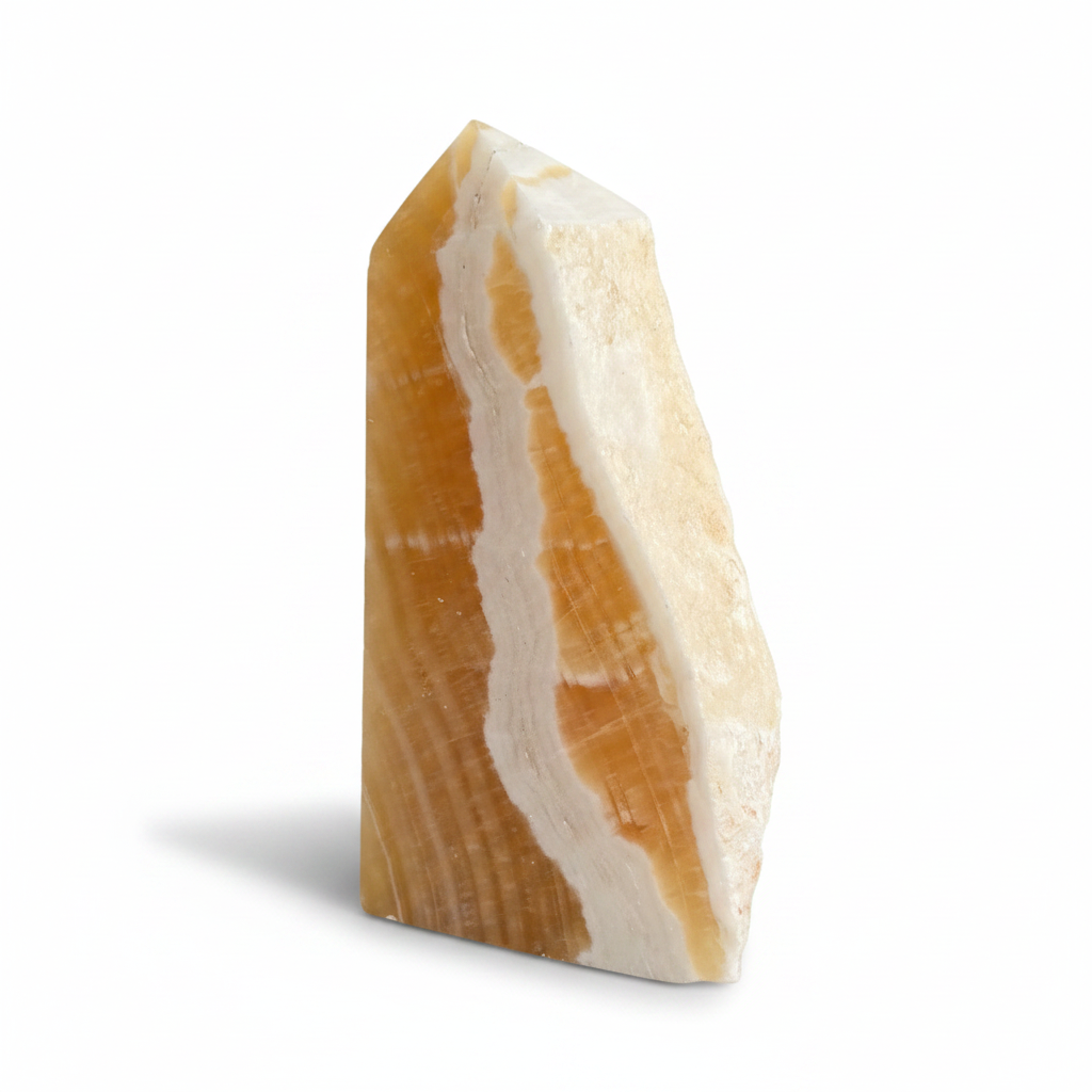 Orange Calcite Tower 371 g-Embrace Bohemia 1