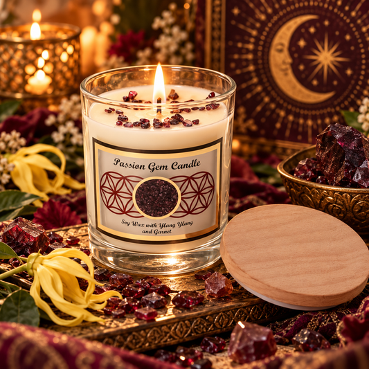 Passion Garnet Soy Glass Jar Candle 255g