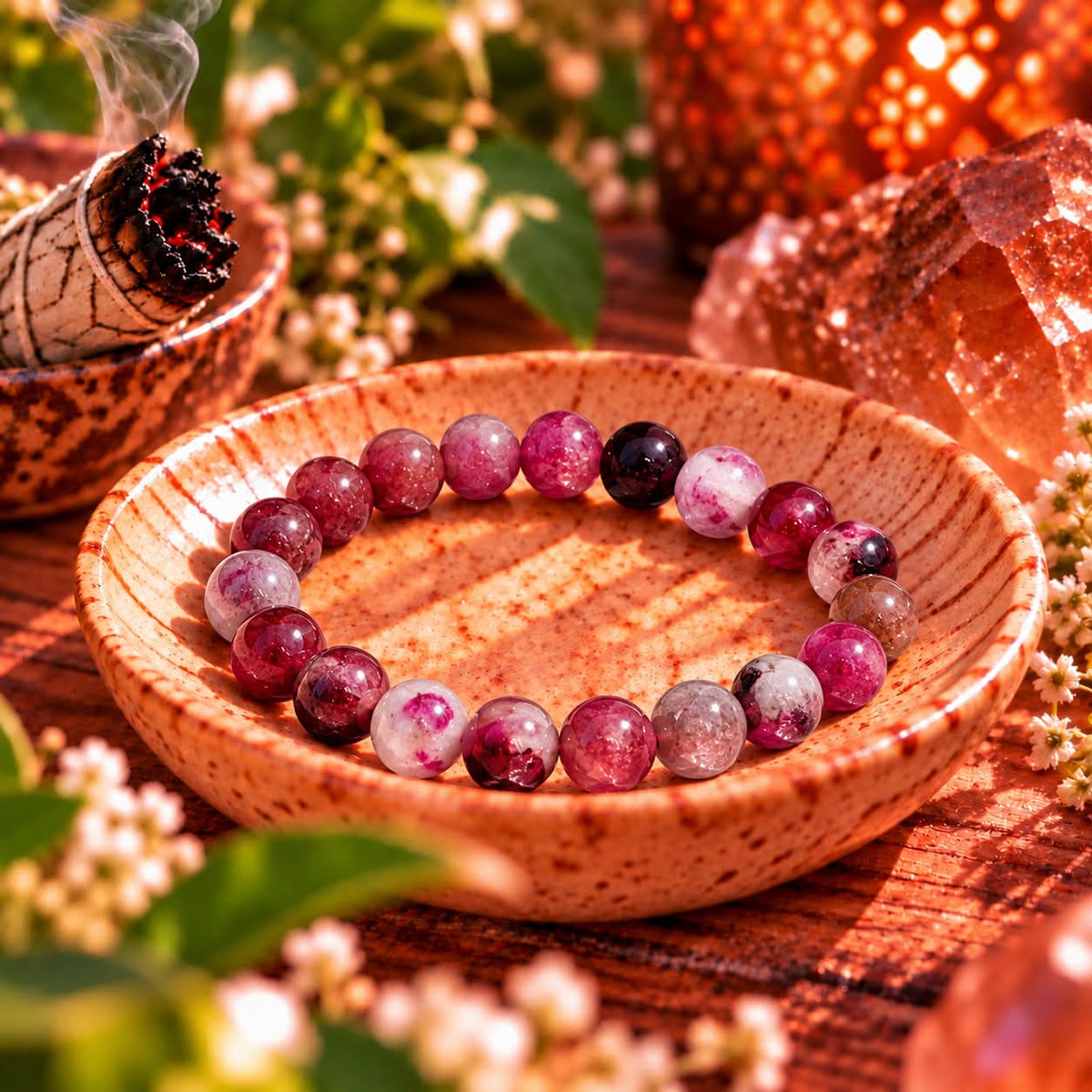 Pink Tourmaline – Heart Radiance Bracelet