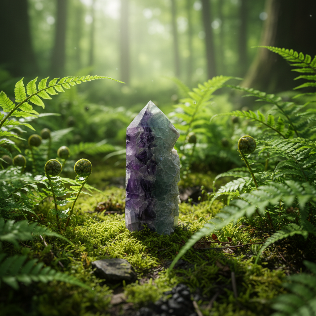Rainbow Fluorite Tower 146g-Embrace Bohemia