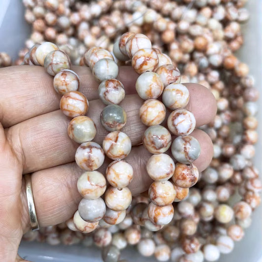 🕸️ Red Network Jasper – Interconnected Energy Bracelet