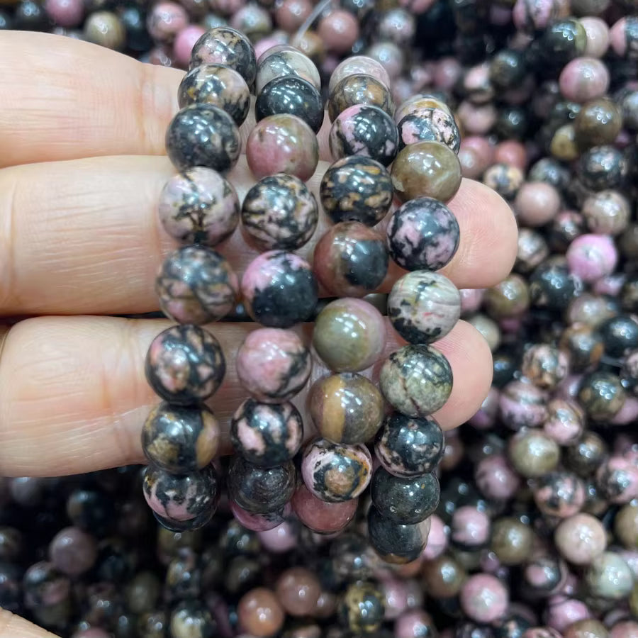 💕 Rhodonite – Compassionate Heart Bracelet