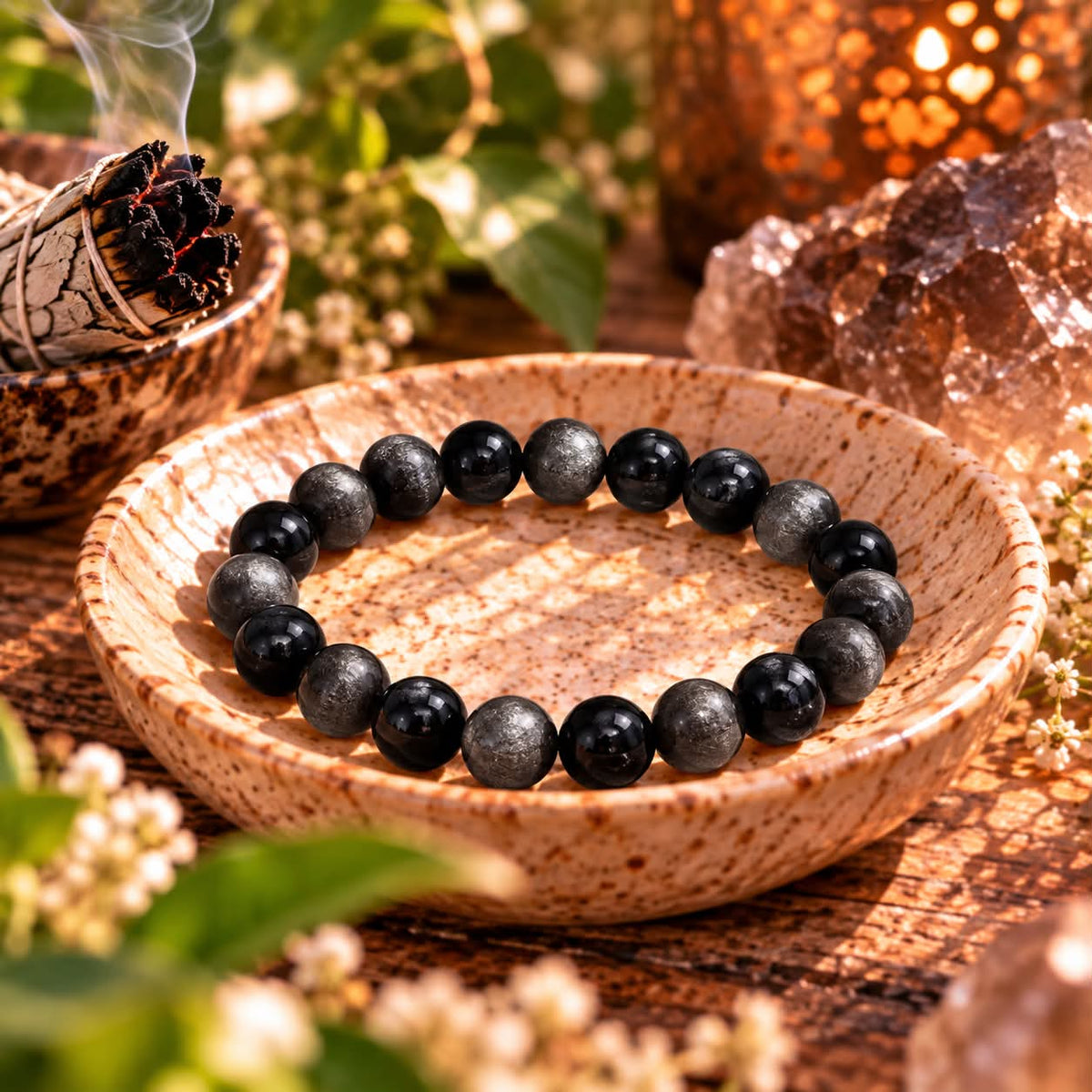 Silver Sheen Obsidian – Reflective Clarity Bracelet