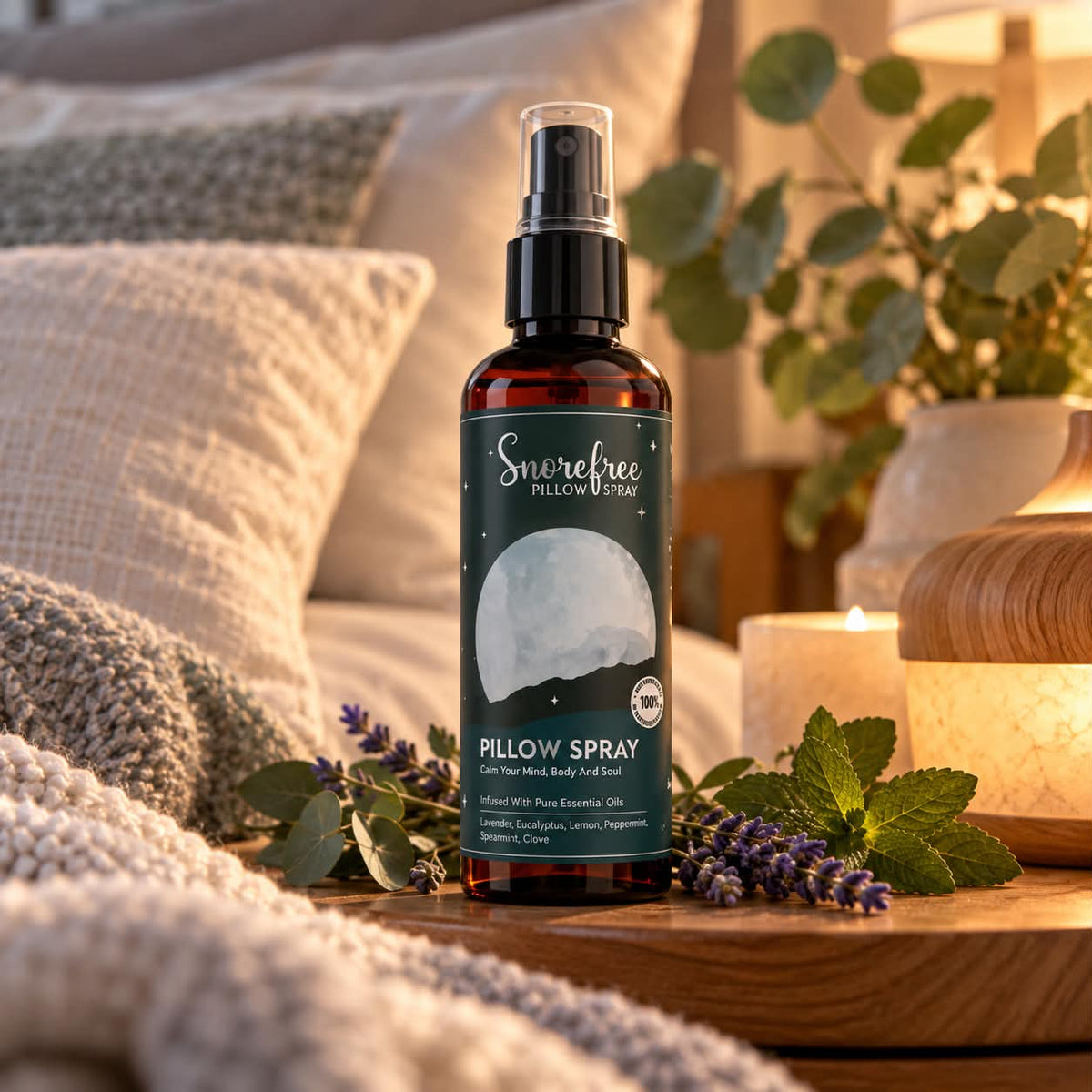 Sleep Collection Aromatherapy Pillow Spray - SNOREFREE 100ml