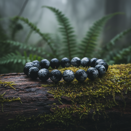 Snowflake Obsidian – Single Bracelet Embrace Bohemia