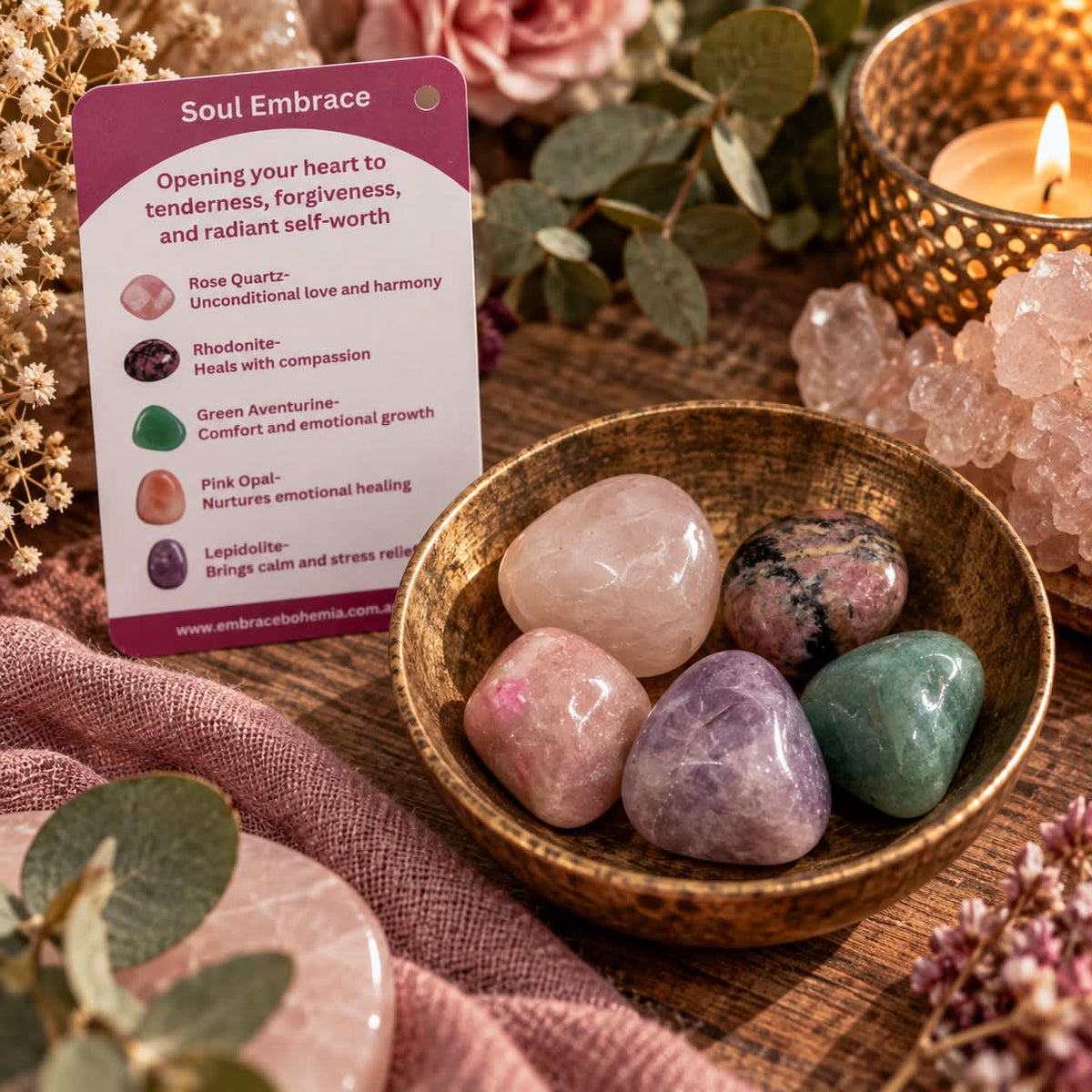 Soul Embrace Crystal Intention Set