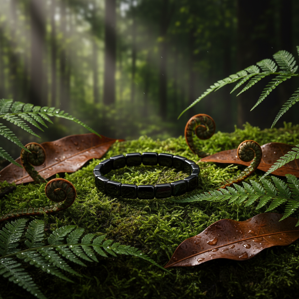 The Shadow Stone – Natural Hematite Grounding Bracelet-Embrace Bohemia