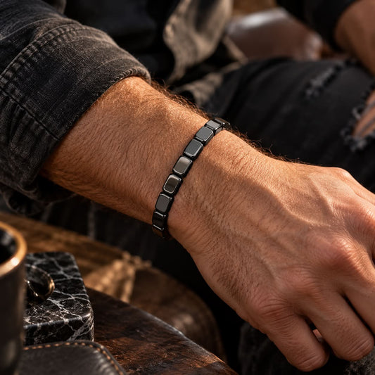 The Shadow Stone – Natural Hematite Grounding Bracelet