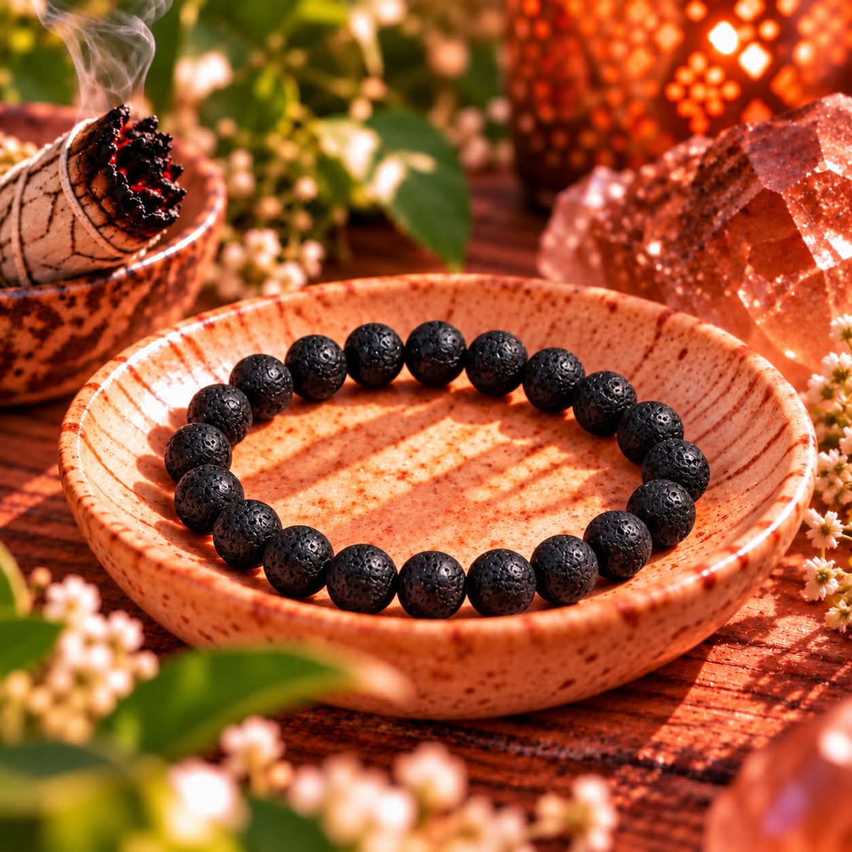 Volcanic Stone – Grounding & Strength Bracelet