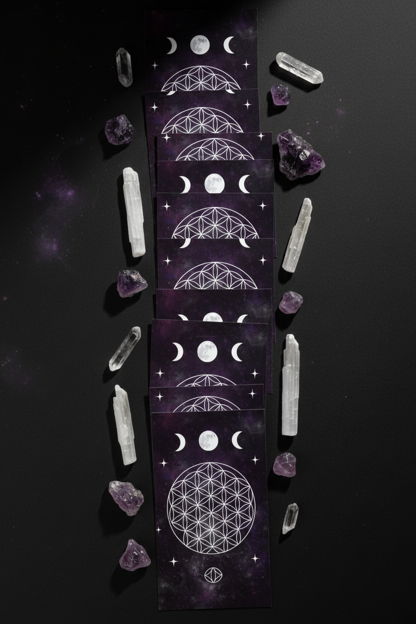 Cascading Waterfall Pattern - Badass Bitch Affirmation Deck