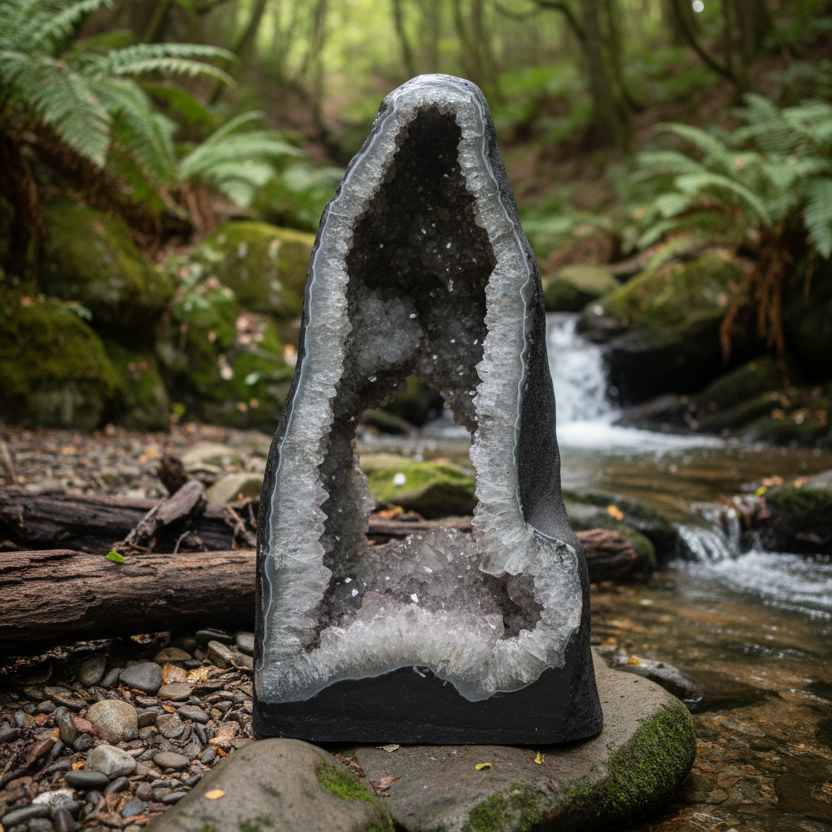Geode with Natural Background - Original Colors