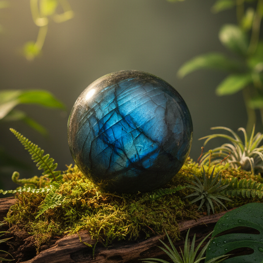 Labradorite Sphere 300g with Stand